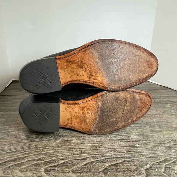 Tony Lama Black Western Cowboy Boots. Size 8.5D. Pre-owned. Leather. Made in USA - Picture 12 of 14